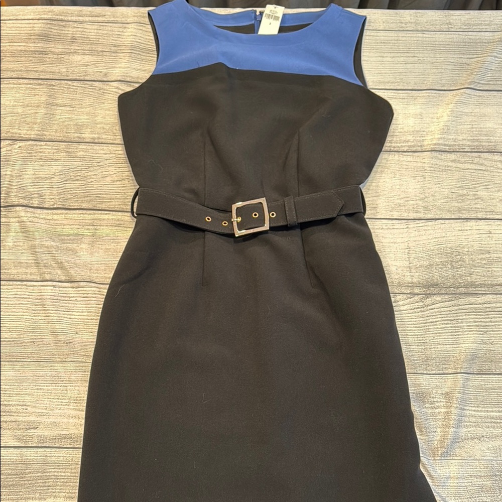 Women’s Banana Republic Color Block Dress size 2 black/royal blue